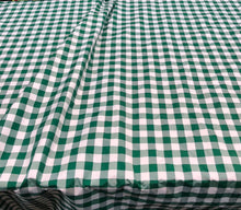 Taffeta gingham check 54&quot; wide                       Sold by the yard                 Green & white