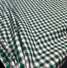Taffeta gingham check 54&quot; wide                       Sold by the yard                 Green & white