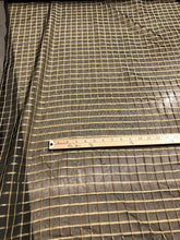 Silk organza jauquard plads 54&quot; wide                Sold by the yard       Beautiful black & gold