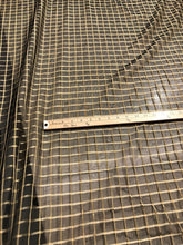 Silk organza jauquard plads 54&quot; wide                Sold by the yard       Beautiful black & gold