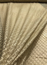 100% silk organza cross embroidery 54&quot; wide     Beautiful light gold shade         Sold by the yard