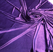 Stretch velvet 60&quot; wide     Beautiful purple color   Fabric sold by the yard