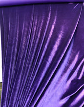 Stretch velvet 60&quot; wide     Beautiful purple color   Fabric sold by the yard