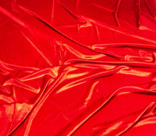 Stretch velvet 60&quot; wide     Beautiful red color     Fabric sold by the yard