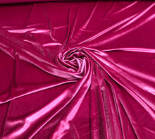 Strech velvet 60&quot; wide     Beautiful magenta color    Fabric sold by the yard