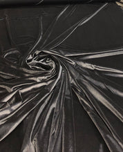 Stretch velvet 60&quot; wide     Beautiful jet black color    Fabric sold by the yard