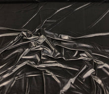 Stretch velvet 60&quot; wide     Beautiful jet black color    Fabric sold by the yard
