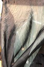 Crinkle organza 45&quot; wide   Beautiful blavk color    Fabric sold by the yard