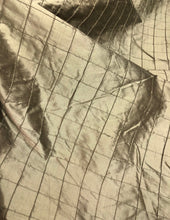 Silk dupion 52&quot; wide   Beautiful tan gold color square pintuck dupion fabric sold by the yard