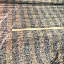 Silk ikat fabric 54&quot;  beautiful silk ikat dupion stripe copper black grey color fabric sold by the yard