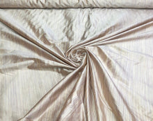 Silk shantung 54&quot; wide    Beautiful bridal pink pintripe silk shantung fabric sold by the yard