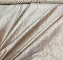 Silk shantung 54&quot; wide    Beautiful bridal pink pintripe silk shantung fabric sold by the yard