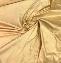 100% silk shantung pinstripe 54&quot; wide     Beautiful canary gold color    Fabric sold by the yard