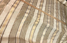 Silk taffeta satin stripe 54&quot; wide   Beautiful gold yellow colors      Fabric sold by the yard