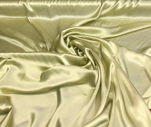 Silk charmouse 54&quot; wide   Beautiful soft green color & fine shiny draping fabric sold by the yard