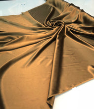 Silk charmouse 54&quot; wide    Beautiful bronze color silk charmouse fabric sold by the yard