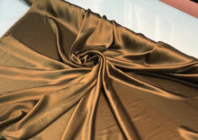 Silk charmouse 54&quot; wide    Beautiful bronze color silk charmouse fabric sold by the yard