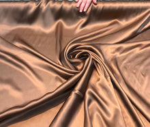 Silk charmouse 54&quot; wide   Beautiful copper color silk charmouse fabric sold by the yard