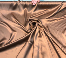 Silk charmouse 54&quot; wide   Beautiful copper color silk charmouse fabric sold by the yard