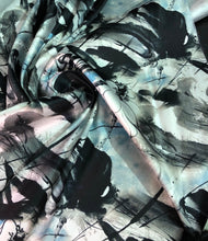 Poly Mikado/Zibelline  Fabric. Digitally printed 60&quot; Wide Mikado Fabric is a unique blend makes this fabric soft & Gives Structure to  Dress