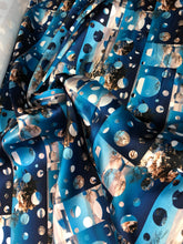 Poly Mikado/Zibelline digitally printed Fabric. 60&quot; Wide Mikado Fabric is a unique blend makes this fabric soft & Gives Structure to  Dress.