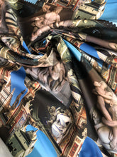 Poly Mikado/Zibelline digitally printed Fabric. 60&quot; Wide Mikado Fabric is a unique blend makes this fabric soft & Gives Structure to  Dress.