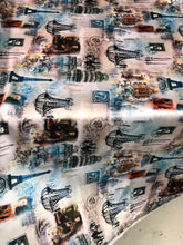 Poly Mikado/Zibelline digitally printed Fabric. 60&quot; Wide Mikado Fabric is a unique blend makes this fabric soft & Gives Structure to  Dress.