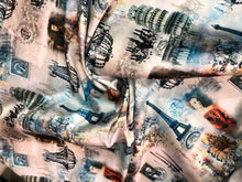 Poly Mikado/Zibelline digitally printed Fabric. 60&quot; Wide Mikado Fabric is a unique blend makes this fabric soft & Gives Structure to  Dress.