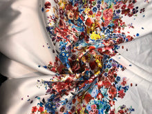 Poly Mikado/Zibelline digitally printed Fabric. 60&quot; Wide Mikado Fabric is a unique blend makes this fabric soft & Gives Structure to  Dress.