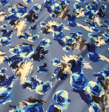 Poly Mikado/Zibelline digitally printed Fabric. 60&quot; Wide Mikado Fabric is a unique blend makes this fabric soft & Gives Structure to  Dress.