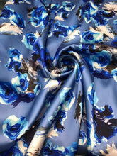 Poly Mikado/Zibelline digitally printed Fabric. 60&quot; Wide Mikado Fabric is a unique blend makes this fabric soft & Gives Structure to  Dress.