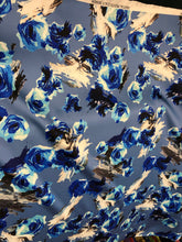 Poly Mikado/Zibelline digitally printed Fabric. 60&quot; Wide Mikado Fabric is a unique blend makes this fabric soft & Gives Structure to  Dress.