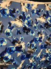 Poly Mikado/Zibelline digitally printed Fabric. 60&quot; Wide Mikado Fabric is a unique blend makes this fabric soft & Gives Structure to  Dress.