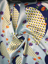 Poly Mikado/Zibelline digitally printed Fabric. 60&quot; Wide Mikado Fabric is a unique blend makes this fabric soft & Gives Structure to  Dress.