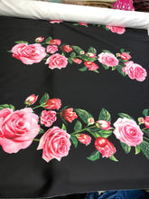 Poly Mikado/Zibelline digitally printed Fabric. 60&quot; Wide Mikado Fabric is a unique blend makes this fabric soft & Gives Structure to  Dress.