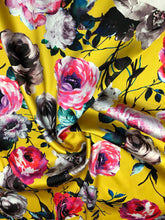 Poly Mikado/Zibelline digitally printed Fabric. 60&quot; Wide Mikado Fabric is a unique blend makes this fabric soft & Gives Structure to  Dress.
