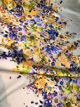 Poly Mikado/Zibelline digitally printed Fabric. 60&quot; Wide Mikado Fabric is a unique blend makes this fabric soft & Gives Structure to  Dress.