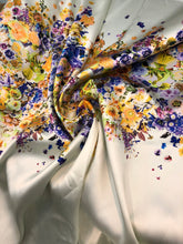 Poly Mikado/Zibelline digitally printed Fabric. 60&quot; Wide Mikado Fabric is a unique blend makes this fabric soft & Gives Structure to  Dress.