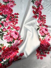 Poly Mikado/Zibelline digitally printed Fabric. 60&quot; Wide Mikado Fabric is a unique blend makes this fabric soft & Gives Structure to  Dress.