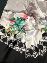 Poly Mikado/Zibelline digitally printed Fabric. 60&quot; Wide Mikado Fabric is a unique blend makes this fabric soft & Gives Structure to  Dress.