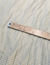 Silk taffeta satinstripe gingham check 54&quot; wide     Beautiful beige colors   Fabric sold by the yard