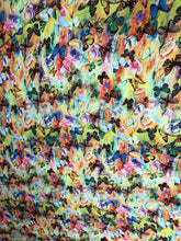 Satin charmeuse digital print 54&quot; wide        Beautiful butterfly design    Soft silky favric sold by the yard