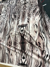 Satin charmeuse digital print 54&quot; wide     Beautiful animal print     Soft silky fabric sold by the yard