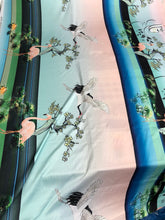 Satin charmeuse digital print 54&quot; wide     Beautiful soft silky fabric sold by the yard