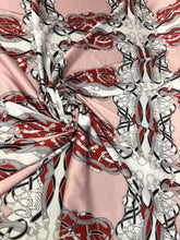 Satin charmeuse digital print 54&quot; wide      Beautiful dusty rose wine     Soft silky fabric sold by the yard