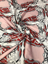 Satin charmeuse digital print 54&quot; wide      Beautiful dusty rose wine     Soft silky fabric sold by the yard