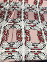 Satin charmeuse digital print 54&quot; wide      Beautiful dusty rose wine     Soft silky fabric sold by the yard