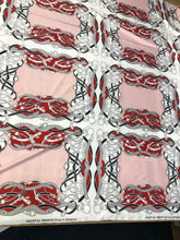 Satin charmeuse digital print 54&quot; wide      Beautiful dusty rose wine     Soft silky fabric sold by the yard