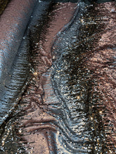 Multi color sequins 54&quot; wide   Beautiful rose pink grey black color combo    Fabric sold by the yard