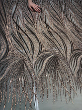 Desugn sequins 50&quot; wide    Beautiful champagne color   Fabric sold by the yard